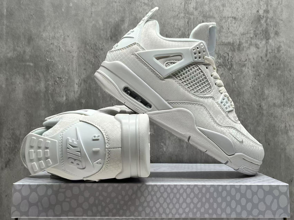 Air Jordan 4 Retro "White Mamba" Basketball Shoes (EU 36–47.5)