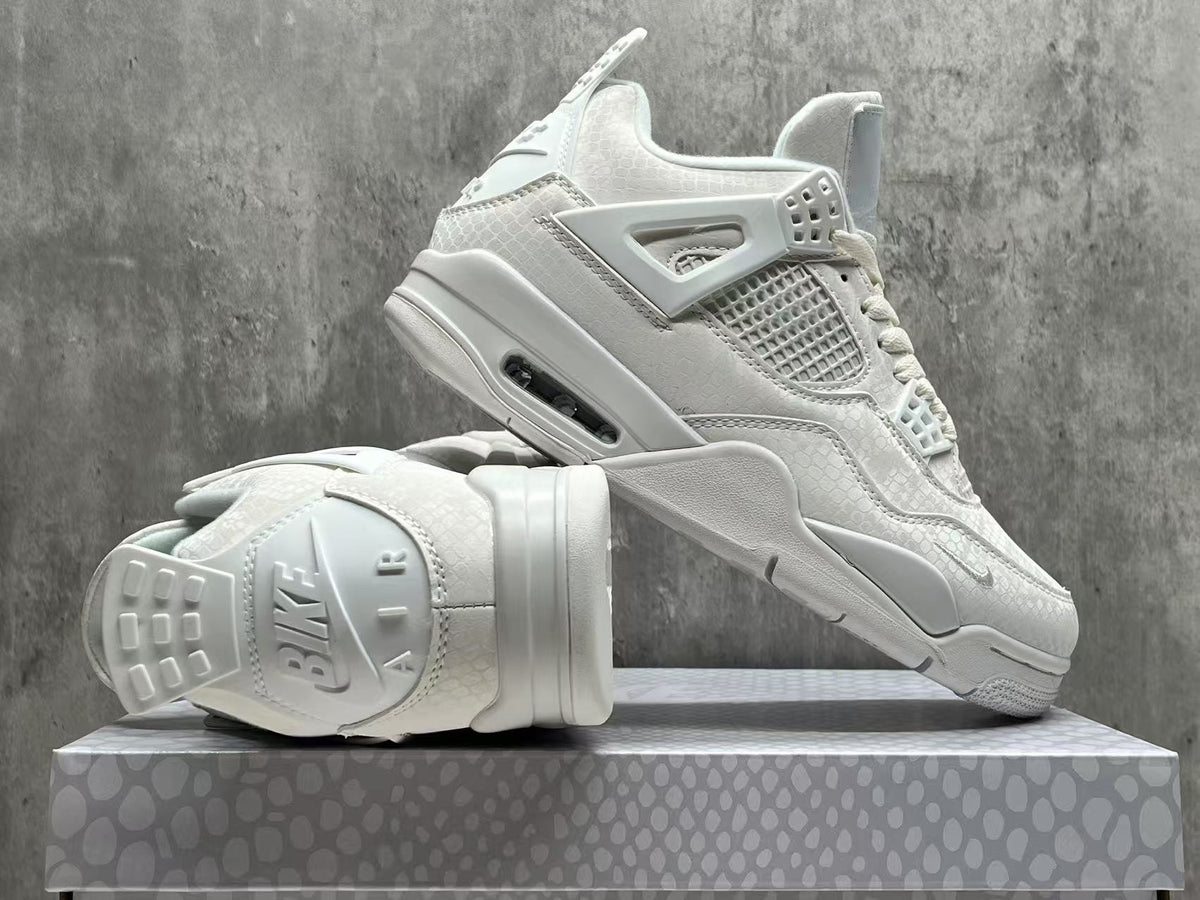 Air Jordan 4 Retro "White Mamba" Basketball Shoes (EU 36–47.5)
