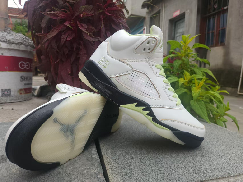 Air Jordan 5 Retro "Pale Green" Basketball Shoes Men's & Women's (EU 36–47)
