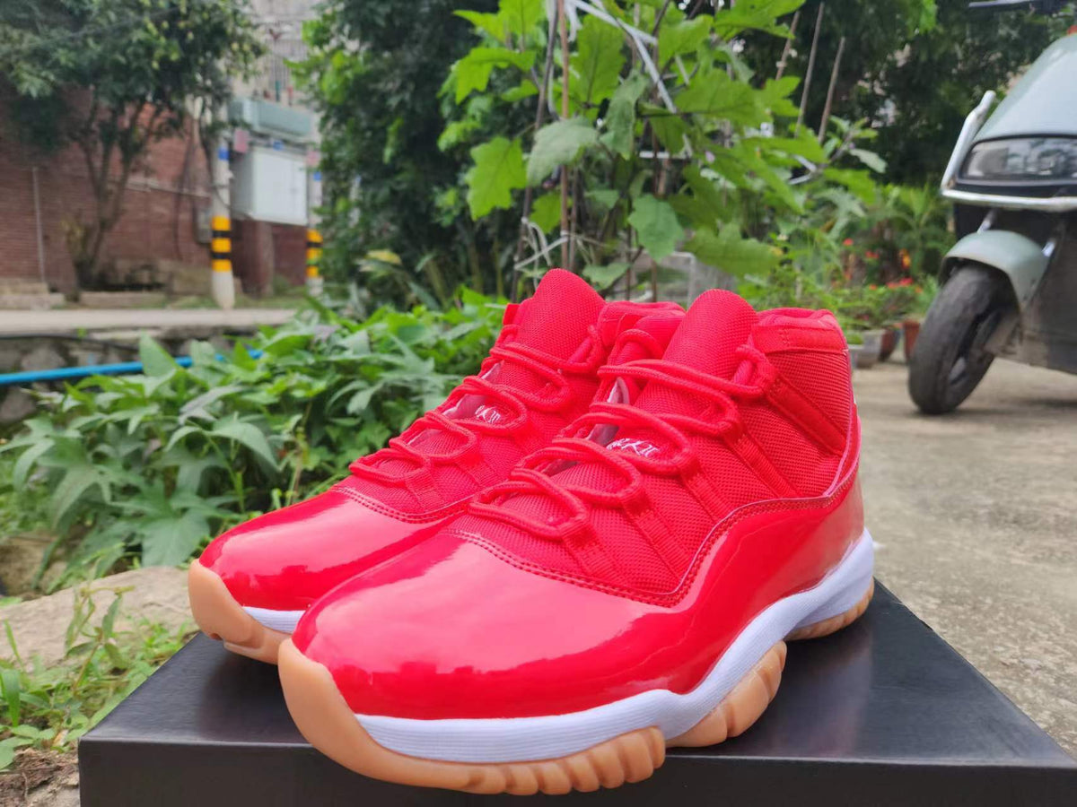 Air Jordan 11 Red Sneakers
