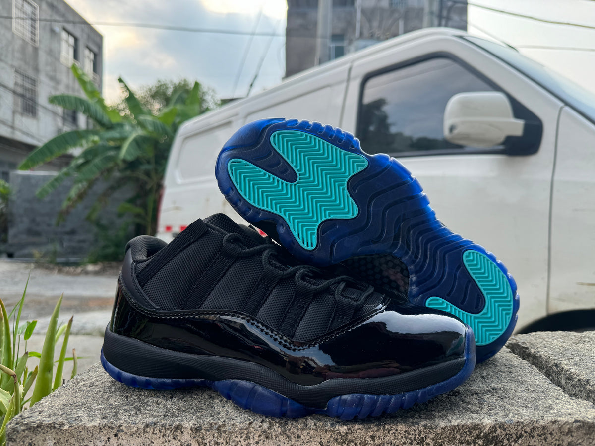 Air Jordan 11 Black Gamma Blue Sneakers