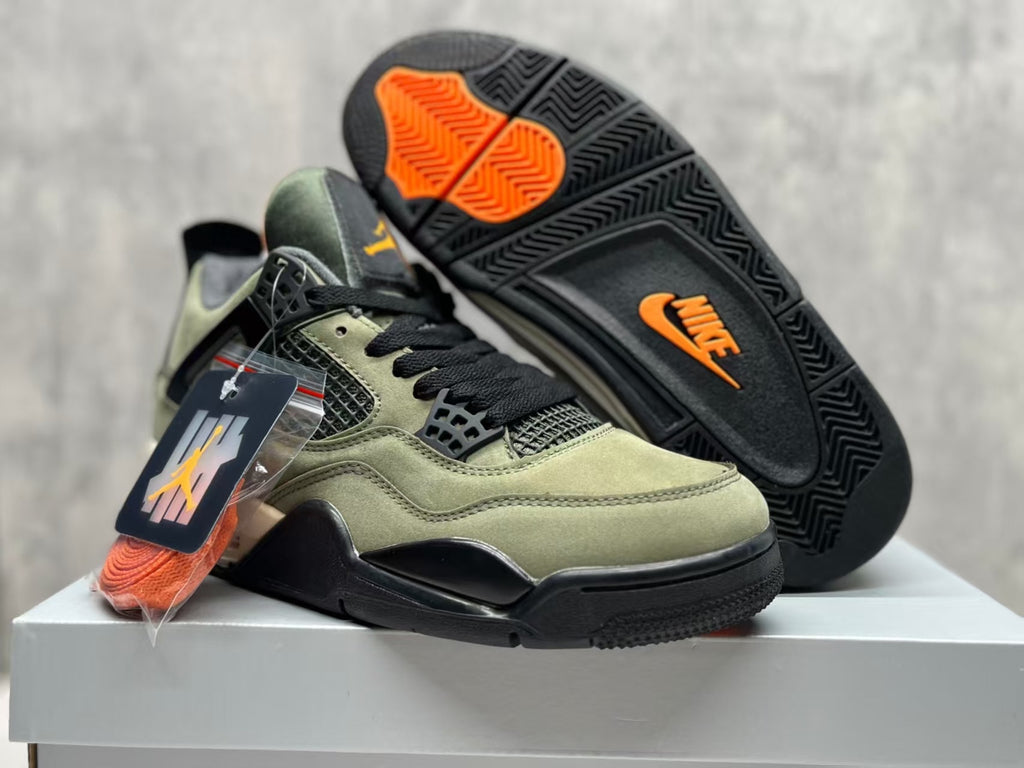 Air Jordan 4 Retro "Silk Green" Basketball Shoes (EU 36–47.5, Half Sizes)