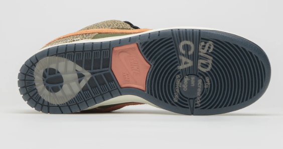 Nike SB x Arts-Rec Dunk Low Pro - Khaki / Amber Brown / Rough Green / Rust Pink