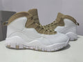 Air Jordan 10 White Brown Sneakers