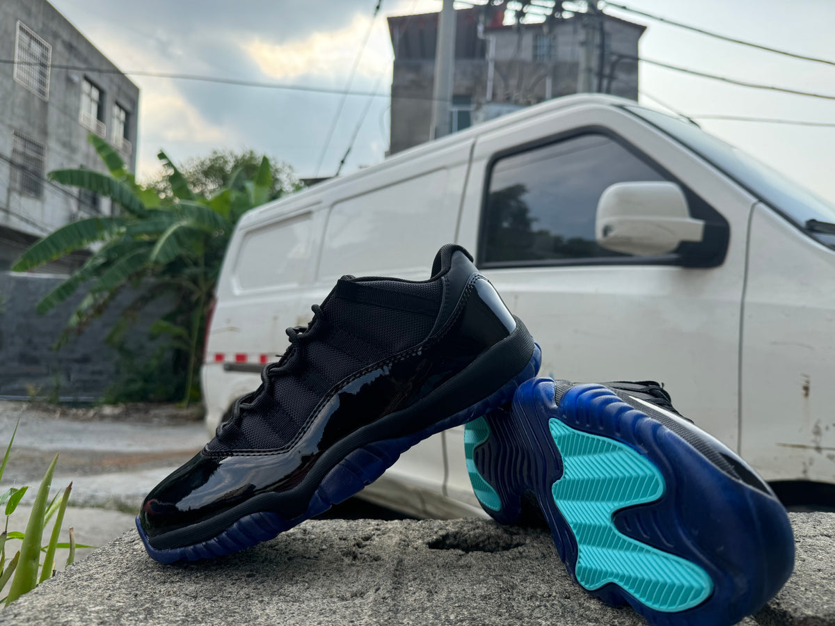 Air Jordan 11 Black Gamma Blue Sneakers
