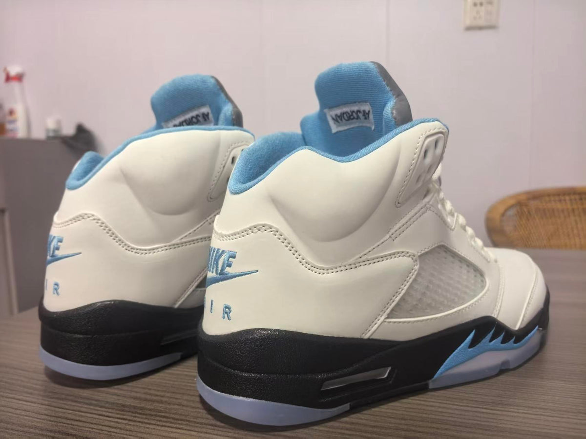 Jordan 5 Deep Pink and Blue Sneakers