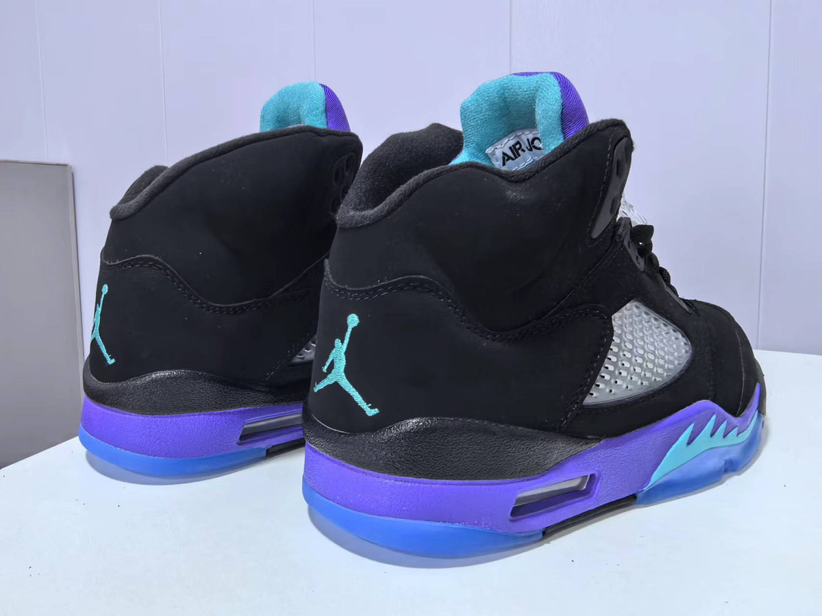 Air Jordan 5 Black Grape Sneakers
