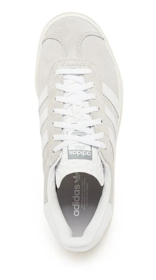 Women's adidas Gazelle Bold Shoes - Grey/White HQ6893