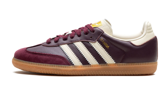 Women's adidas Samba OG Shoes - Maroon/Cream White ID04779