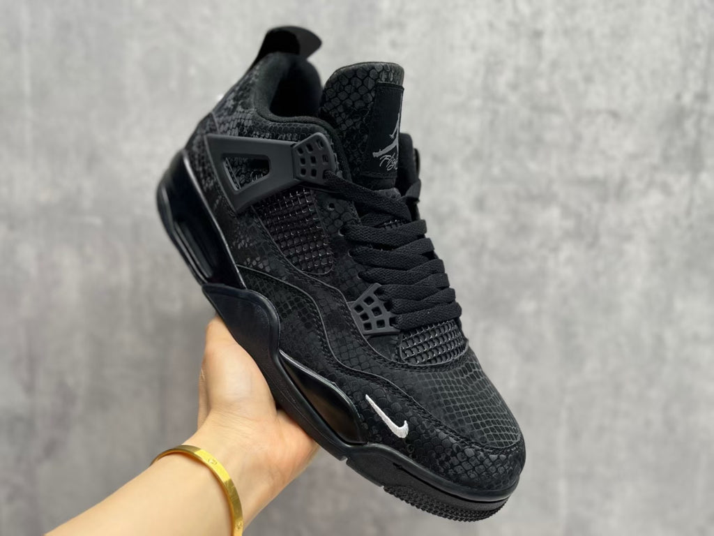 Air Jordan 4 Retro "Black Mamba" Basketball Shoes (EU 40–47)