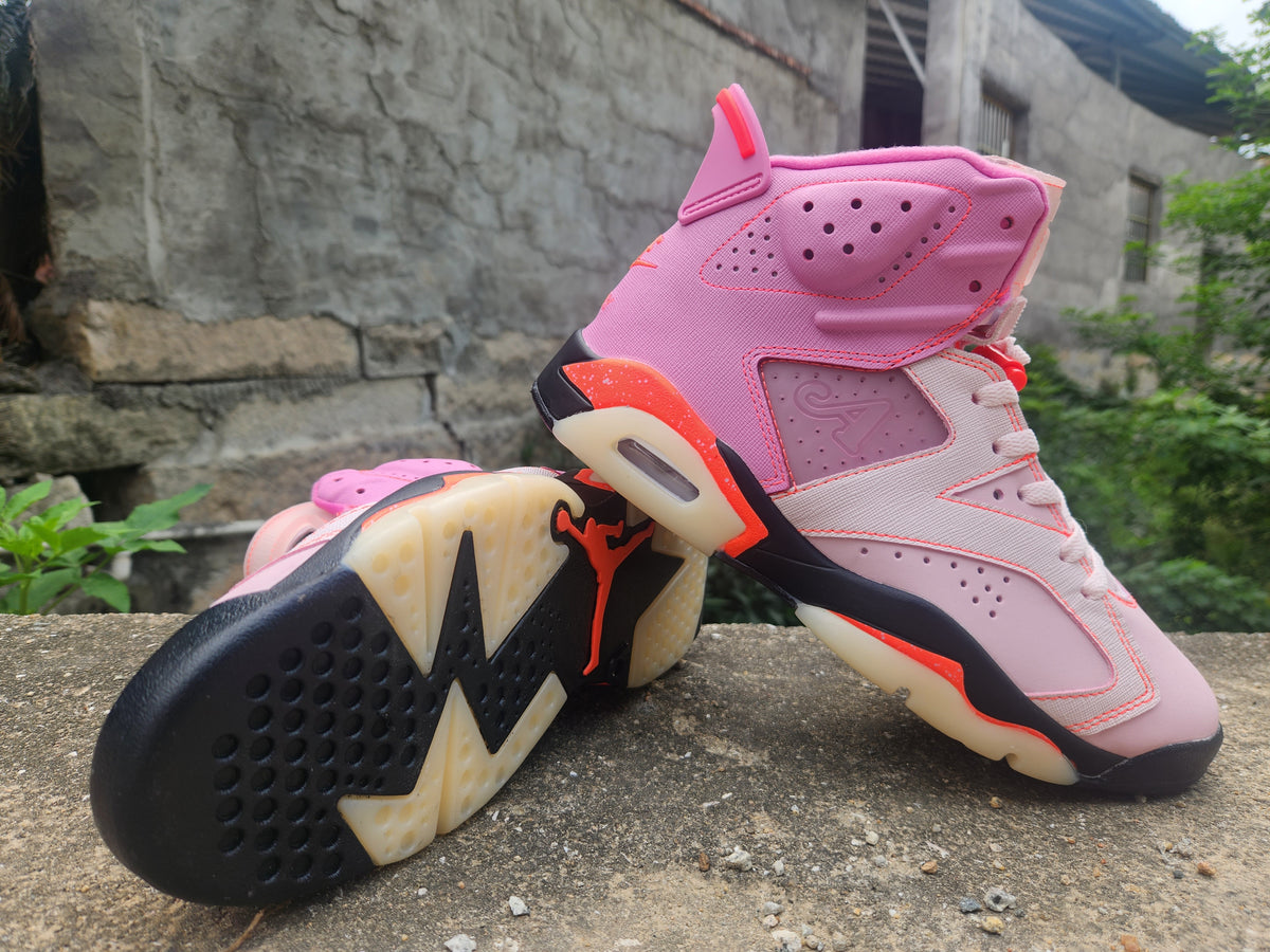 Awake NY x Air Jordan 6 Shoes - Playful Pink