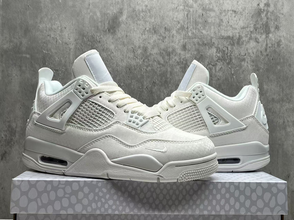 Air Jordan 4 Retro "White Mamba" Basketball Shoes (EU 36–47.5)