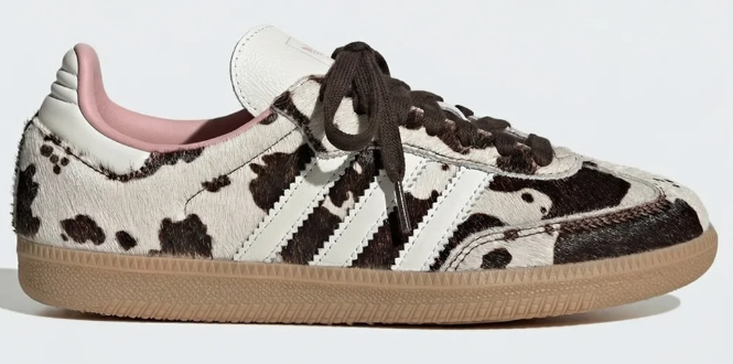 Women's adidas Samba Cow Print Shoes
