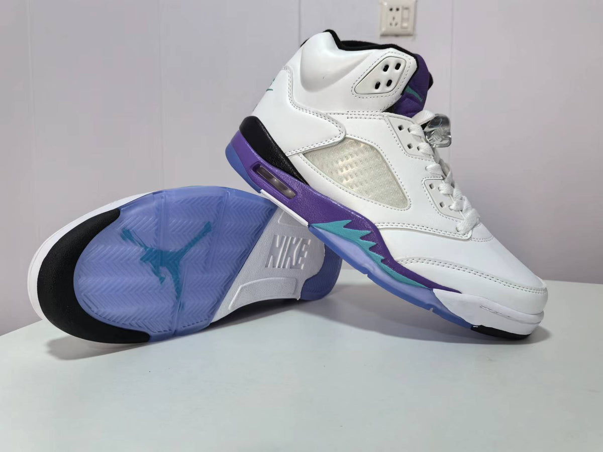 Air Jordan 5 White Grape Sneakers