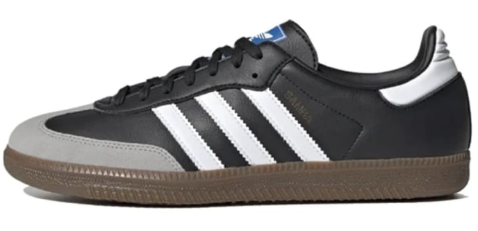 adidas Samba Vegan Shoes - Black/White/Brown H01878