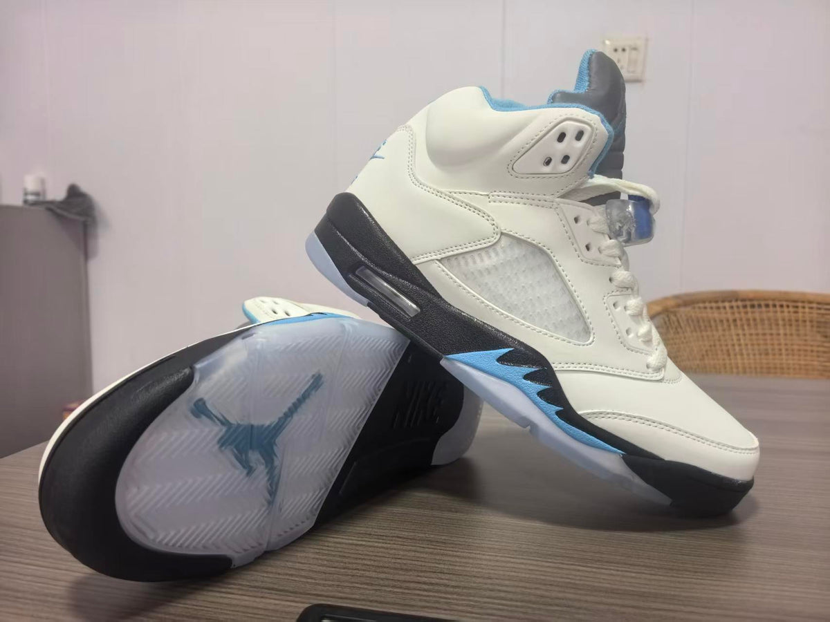 Air Jordan 5 Deep Pink Blue Sneakers