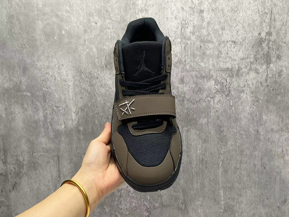 Travis Scott Black Brown Reverse Swoosh Sneakers