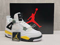 Air Jordan 4 Retro "Lightning" Tour Yellow White Dark Blue Grey CT8527-700 Men's & Women's (EU 36–47.5)