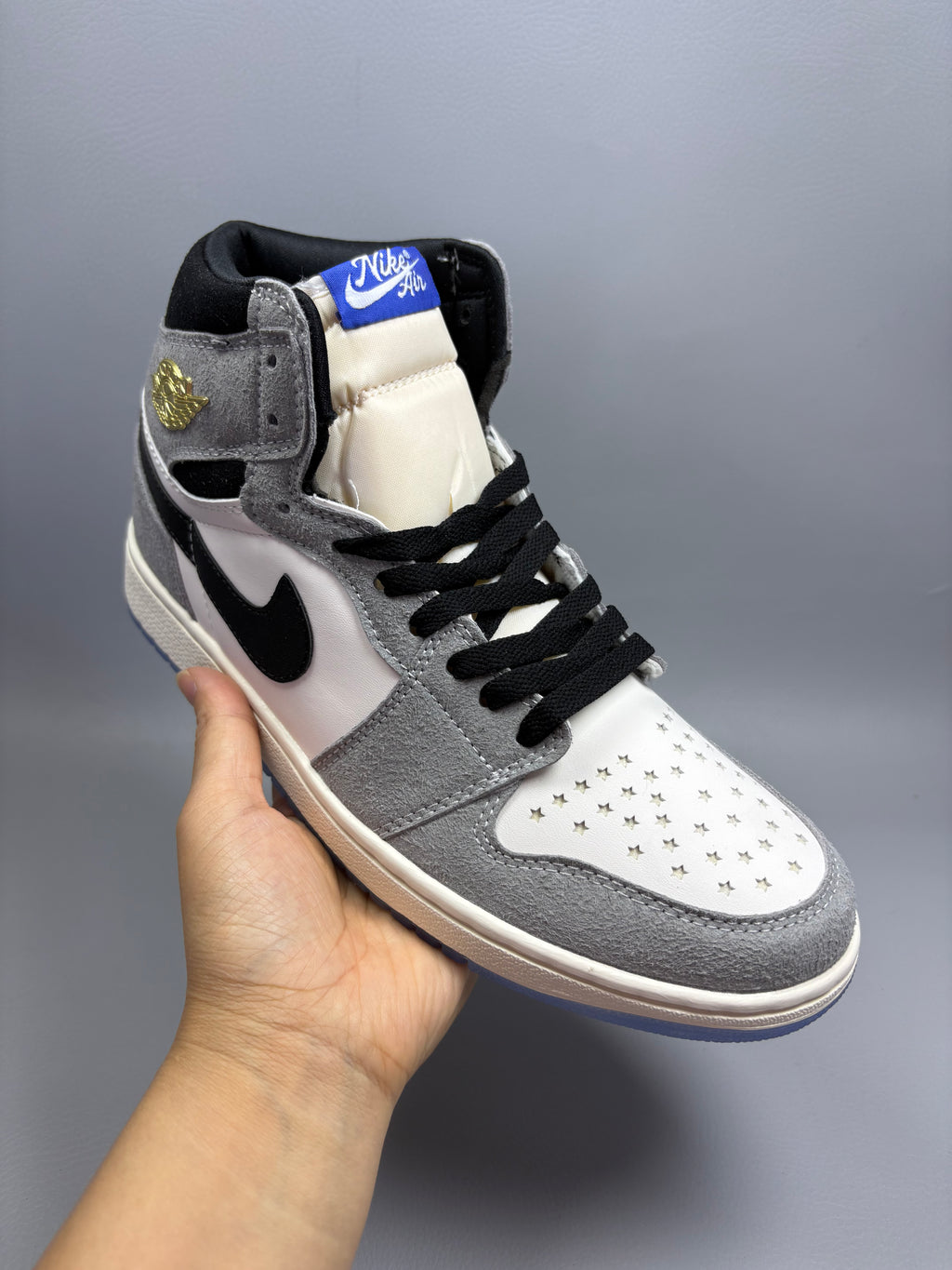 Air Jordan 1 Star Grey Sneakers