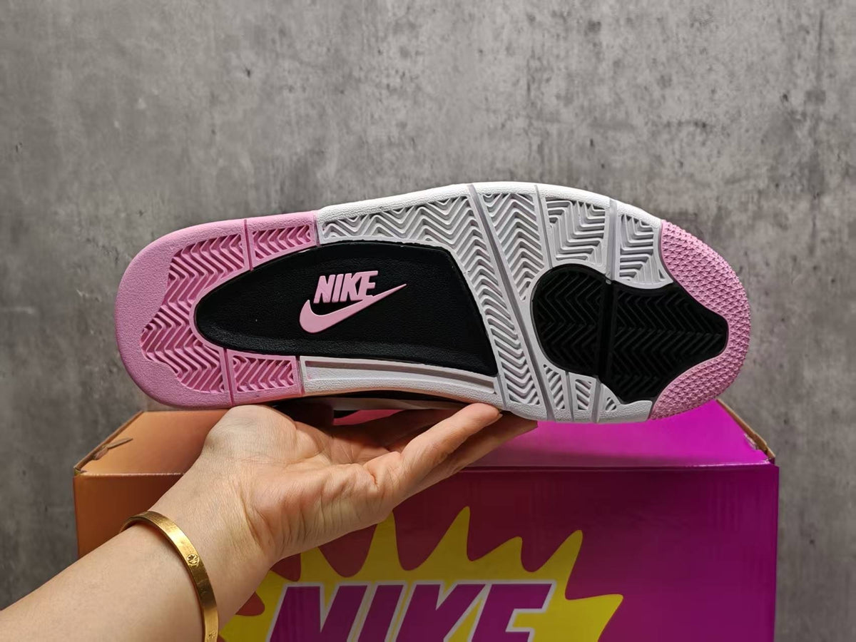 Air Jordan 4 Retro "Comic" Off-White Anthracite Fire Pink Muslin JA1135-100 Men's & Women's (EU 36–47.5)