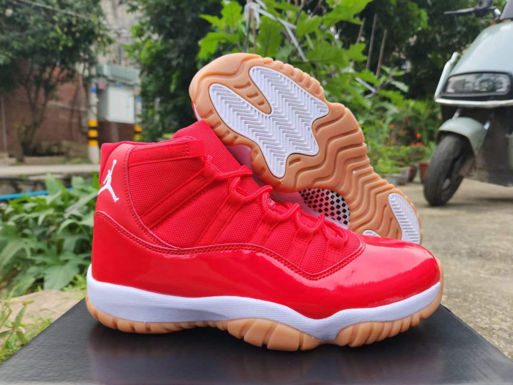 Air Jordan 11 Red Sneakers