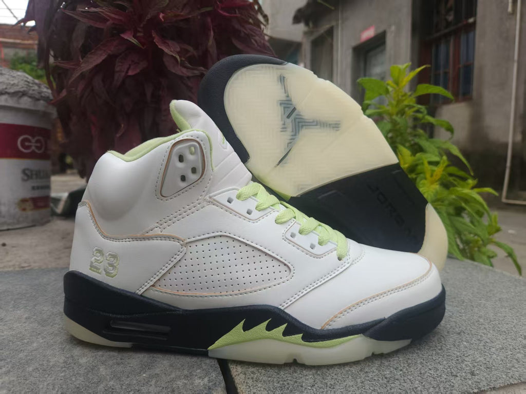 Air Jordan 5 Retro "Pale Green" Basketball Shoes Men's & Women's (EU 36–47)