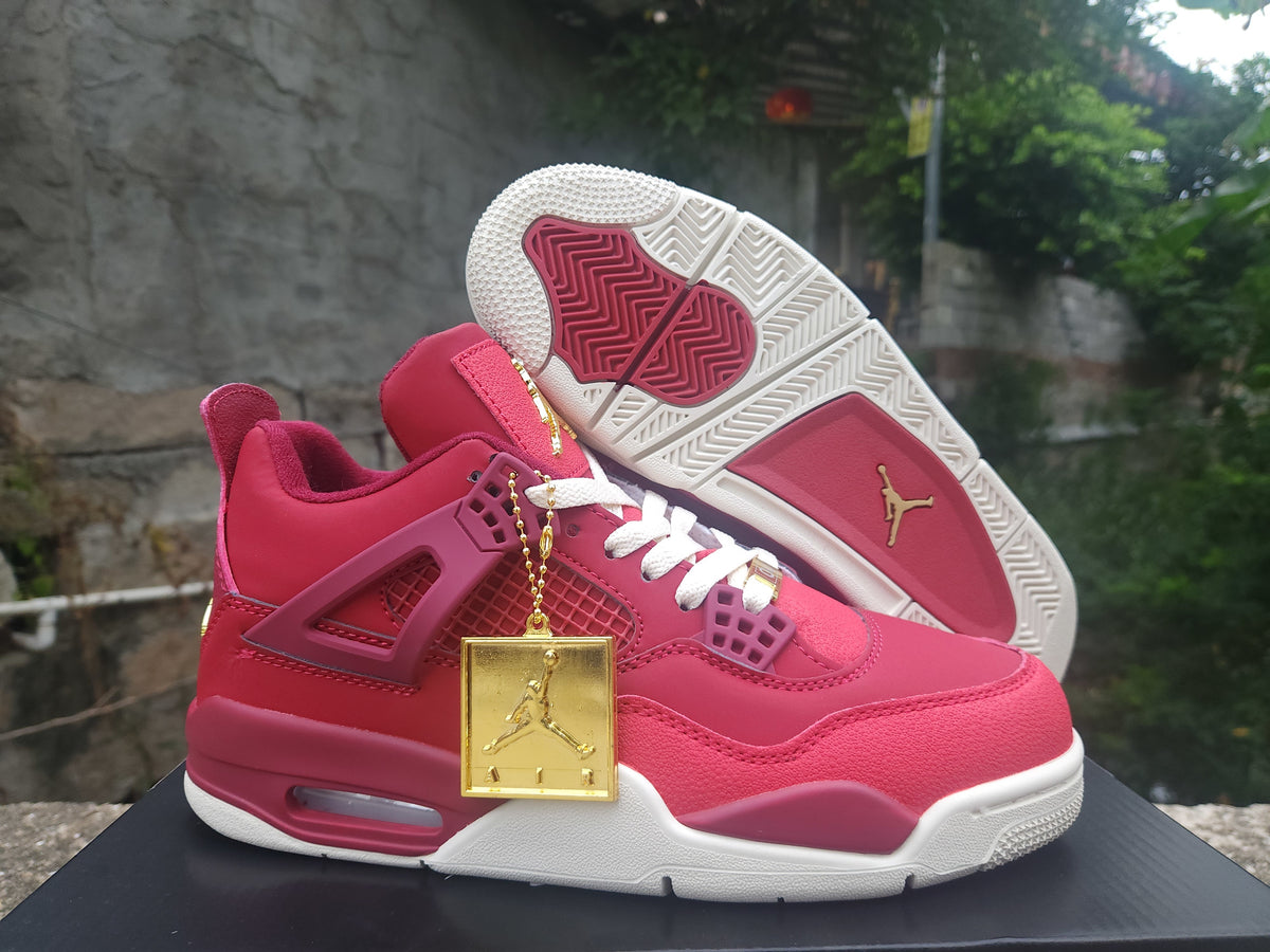 Air Jordan 4 Retro Red Purple Gold Basketball Shoes (EU 40–47)