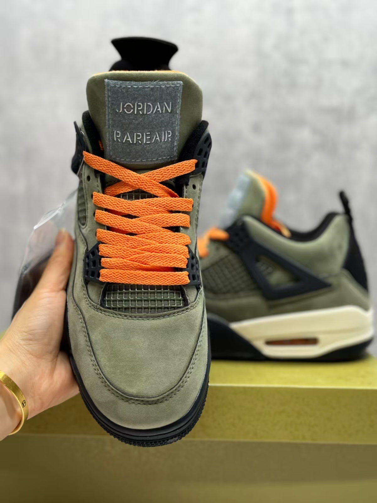 Air Jordan 4 Retro Olive Green Basketball Shoes (EU 36–47.5, Half Sizes)