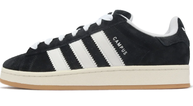 adidas Campus 00s Shoes - Black/White/Gum HQ8708